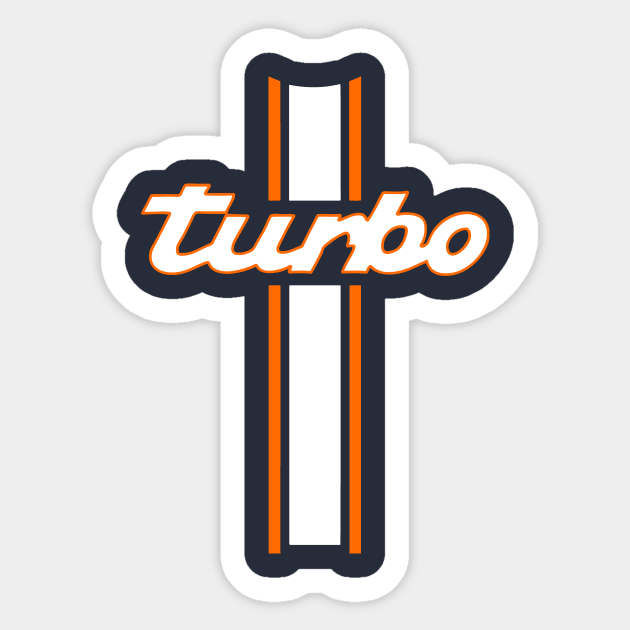 turbo stripes Sticker by retroracing